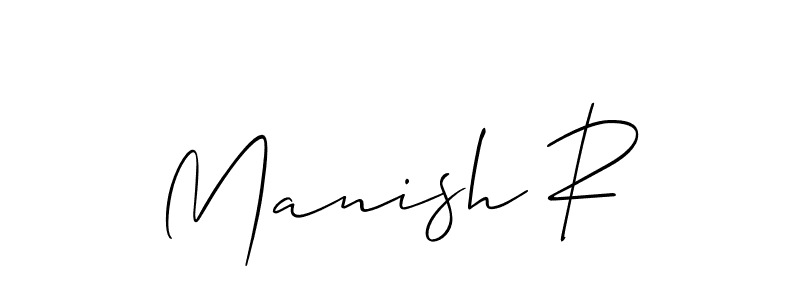 This is the best signature style for the Manish R name. Also you like these signature font (Allison_Script). Mix name signature. Manish R signature style 2 images and pictures png