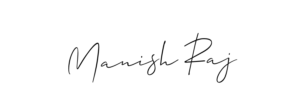 You should practise on your own different ways (Allison_Script) to write your name (Manish Raj) in signature. don't let someone else do it for you. Manish Raj signature style 2 images and pictures png