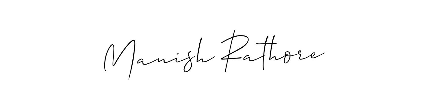 It looks lik you need a new signature style for name Manish Rathore. Design unique handwritten (Allison_Script) signature with our free signature maker in just a few clicks. Manish Rathore signature style 2 images and pictures png