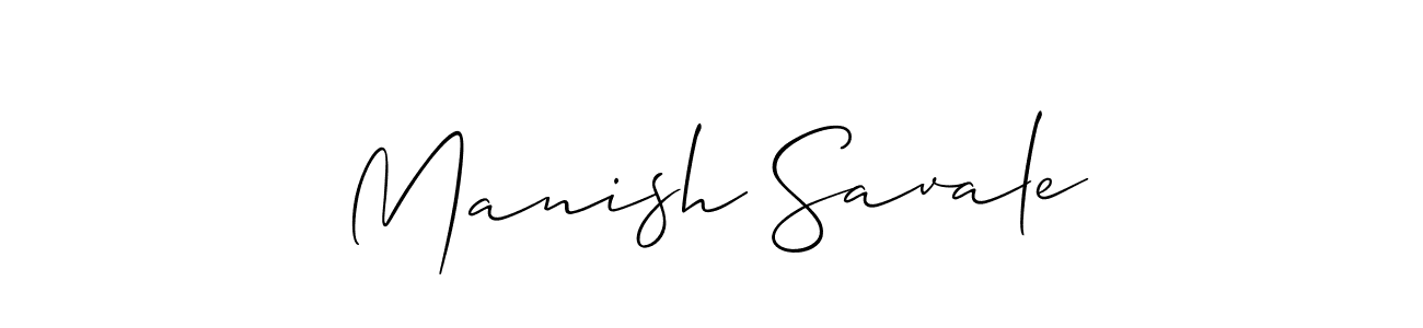 It looks lik you need a new signature style for name Manish Savale. Design unique handwritten (Allison_Script) signature with our free signature maker in just a few clicks. Manish Savale signature style 2 images and pictures png
