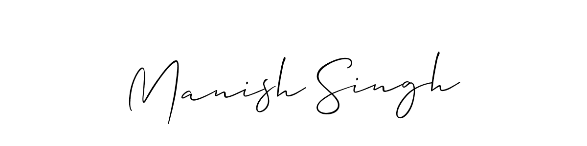 It looks lik you need a new signature style for name Manish Singh. Design unique handwritten (Allison_Script) signature with our free signature maker in just a few clicks. Manish Singh signature style 2 images and pictures png