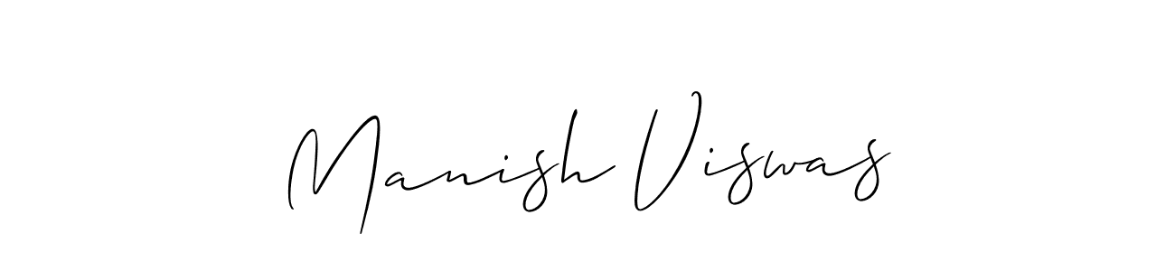 Make a short Manish Viswas signature style. Manage your documents anywhere anytime using Allison_Script. Create and add eSignatures, submit forms, share and send files easily. Manish Viswas signature style 2 images and pictures png