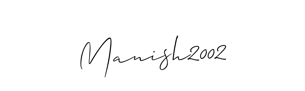 How to make Manish2002 signature? Allison_Script is a professional autograph style. Create handwritten signature for Manish2002 name. Manish2002 signature style 2 images and pictures png