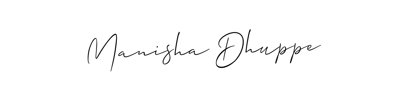 How to Draw Manisha Dhuppe signature style? Allison_Script is a latest design signature styles for name Manisha Dhuppe. Manisha Dhuppe signature style 2 images and pictures png