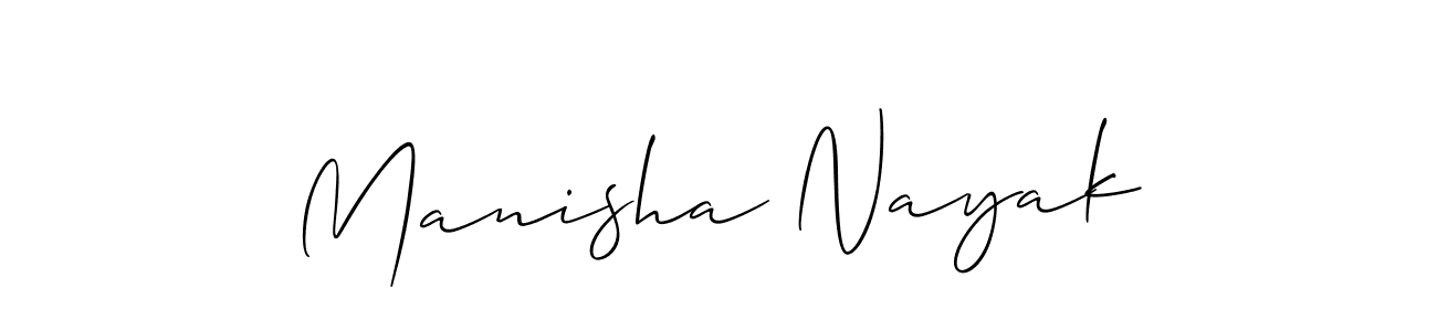 Also You can easily find your signature by using the search form. We will create Manisha Nayak name handwritten signature images for you free of cost using Allison_Script sign style. Manisha Nayak signature style 2 images and pictures png