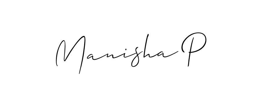 Make a beautiful signature design for name Manisha P. Use this online signature maker to create a handwritten signature for free. Manisha P signature style 2 images and pictures png