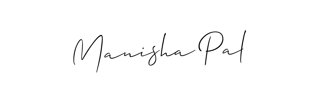 Manisha Pal stylish signature style. Best Handwritten Sign (Allison_Script) for my name. Handwritten Signature Collection Ideas for my name Manisha Pal. Manisha Pal signature style 2 images and pictures png