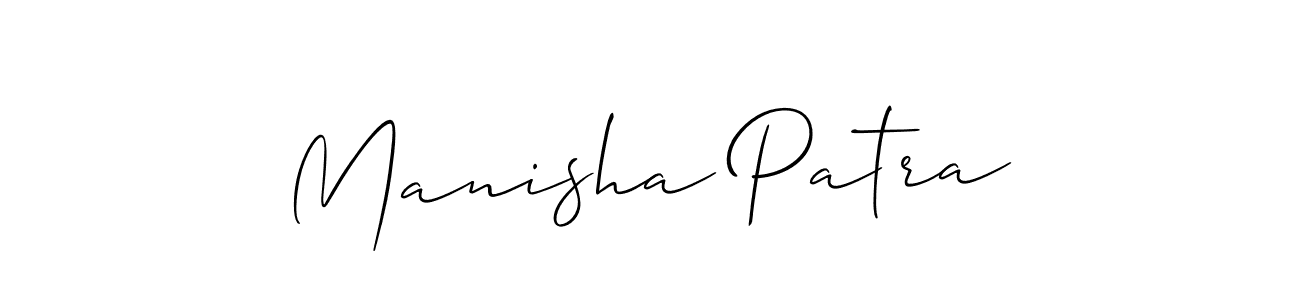 How to make Manisha Patra name signature. Use Allison_Script style for creating short signs online. This is the latest handwritten sign. Manisha Patra signature style 2 images and pictures png