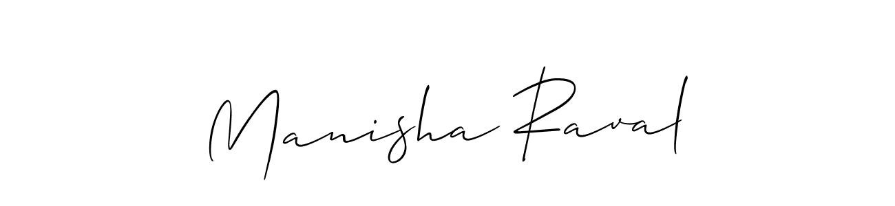 Allison_Script is a professional signature style that is perfect for those who want to add a touch of class to their signature. It is also a great choice for those who want to make their signature more unique. Get Manisha Raval name to fancy signature for free. Manisha Raval signature style 2 images and pictures png