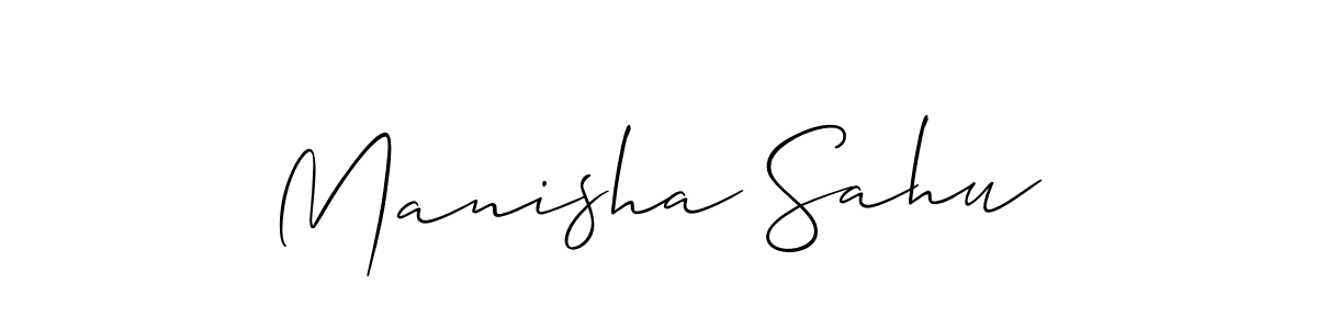 Once you've used our free online signature maker to create your best signature Allison_Script style, it's time to enjoy all of the benefits that Manisha Sahu name signing documents. Manisha Sahu signature style 2 images and pictures png