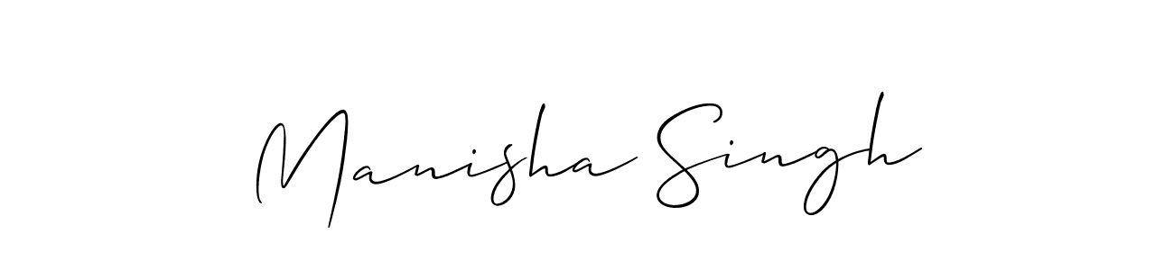 How to make Manisha Singh signature? Allison_Script is a professional autograph style. Create handwritten signature for Manisha Singh name. Manisha Singh signature style 2 images and pictures png