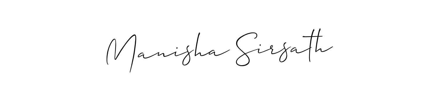 Once you've used our free online signature maker to create your best signature Allison_Script style, it's time to enjoy all of the benefits that Manisha Sirsath name signing documents. Manisha Sirsath signature style 2 images and pictures png