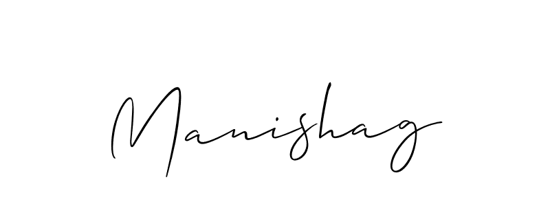 You should practise on your own different ways (Allison_Script) to write your name (Manishag) in signature. don't let someone else do it for you. Manishag signature style 2 images and pictures png