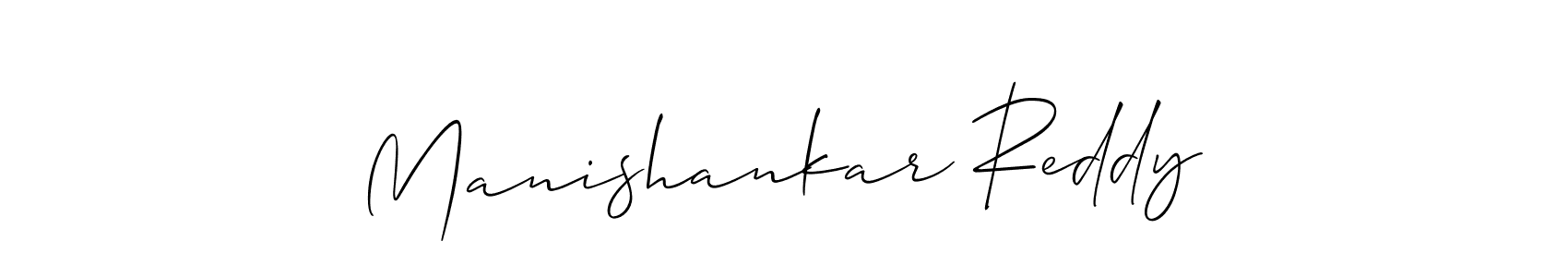 Make a beautiful signature design for name Manishankar Reddy. Use this online signature maker to create a handwritten signature for free. Manishankar Reddy signature style 2 images and pictures png