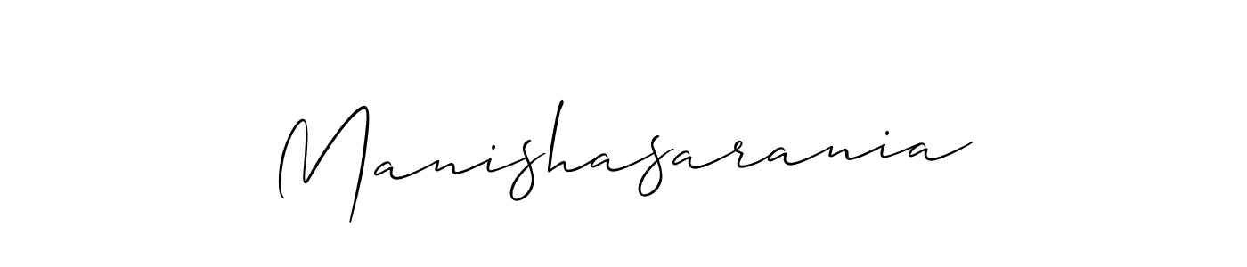 Make a beautiful signature design for name Manishasarania. Use this online signature maker to create a handwritten signature for free. Manishasarania signature style 2 images and pictures png