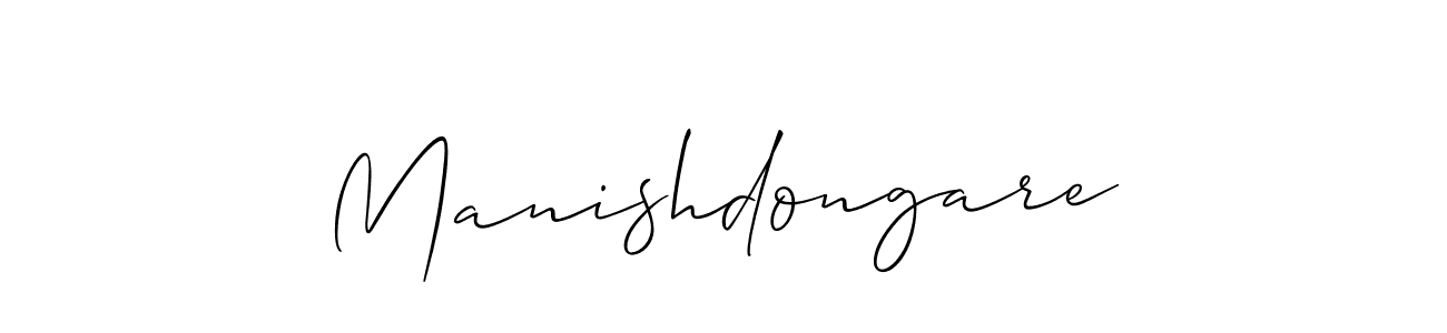 if you are searching for the best signature style for your name Manishdongare. so please give up your signature search. here we have designed multiple signature styles  using Allison_Script. Manishdongare signature style 2 images and pictures png