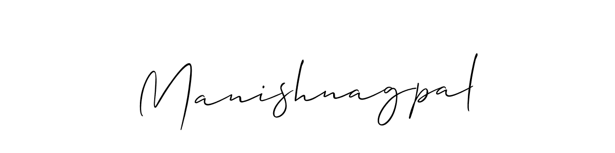 Create a beautiful signature design for name Manishnagpal. With this signature (Allison_Script) fonts, you can make a handwritten signature for free. Manishnagpal signature style 2 images and pictures png