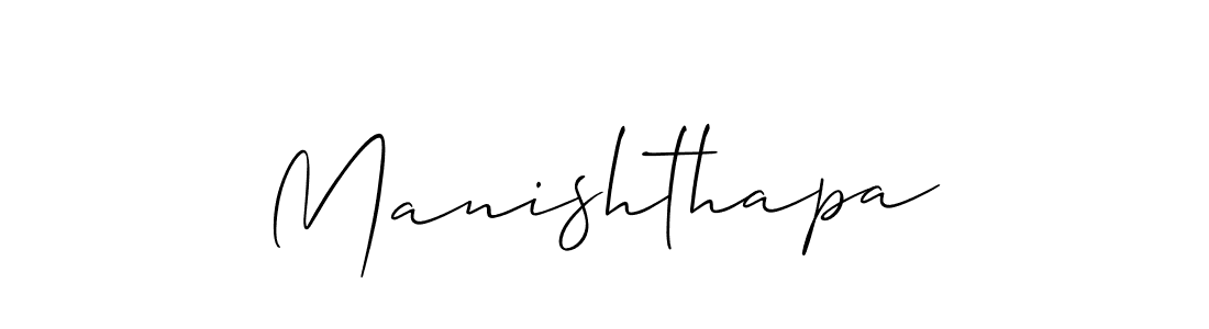 It looks lik you need a new signature style for name Manishthapa. Design unique handwritten (Allison_Script) signature with our free signature maker in just a few clicks. Manishthapa signature style 2 images and pictures png