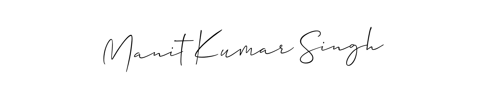 if you are searching for the best signature style for your name Manit Kumar Singh. so please give up your signature search. here we have designed multiple signature styles  using Allison_Script. Manit Kumar Singh signature style 2 images and pictures png