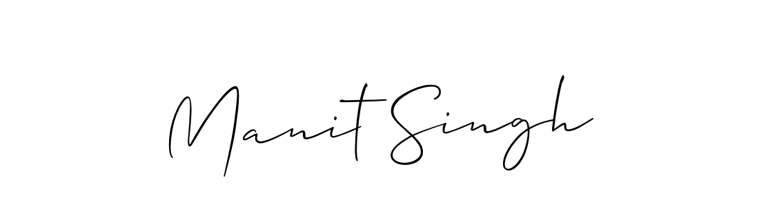 Also You can easily find your signature by using the search form. We will create Manit Singh name handwritten signature images for you free of cost using Allison_Script sign style. Manit Singh signature style 2 images and pictures png