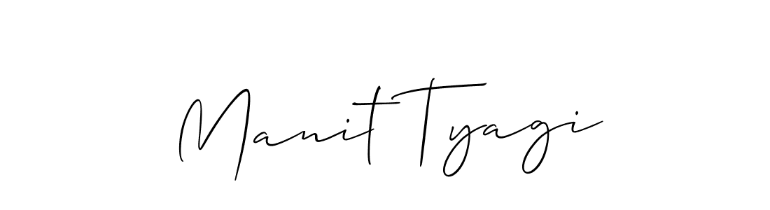 Manit Tyagi stylish signature style. Best Handwritten Sign (Allison_Script) for my name. Handwritten Signature Collection Ideas for my name Manit Tyagi. Manit Tyagi signature style 2 images and pictures png