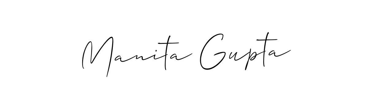 Check out images of Autograph of Manita Gupta name. Actor Manita Gupta Signature Style. Allison_Script is a professional sign style online. Manita Gupta signature style 2 images and pictures png