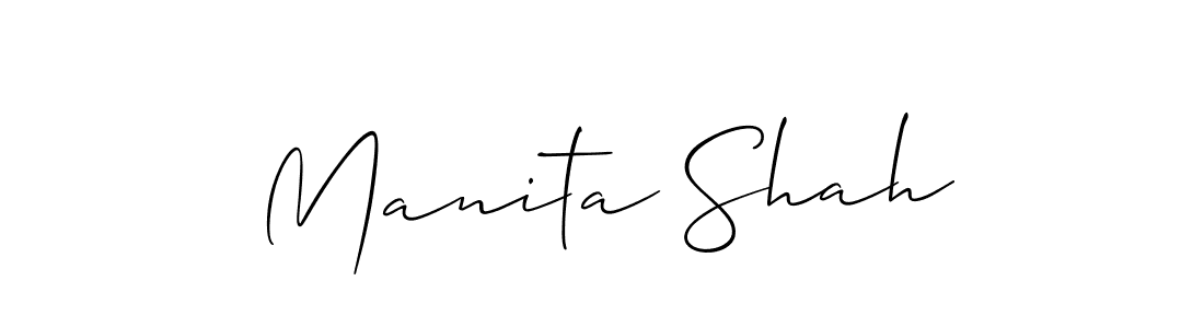 Check out images of Autograph of Manita Shah name. Actor Manita Shah Signature Style. Allison_Script is a professional sign style online. Manita Shah signature style 2 images and pictures png