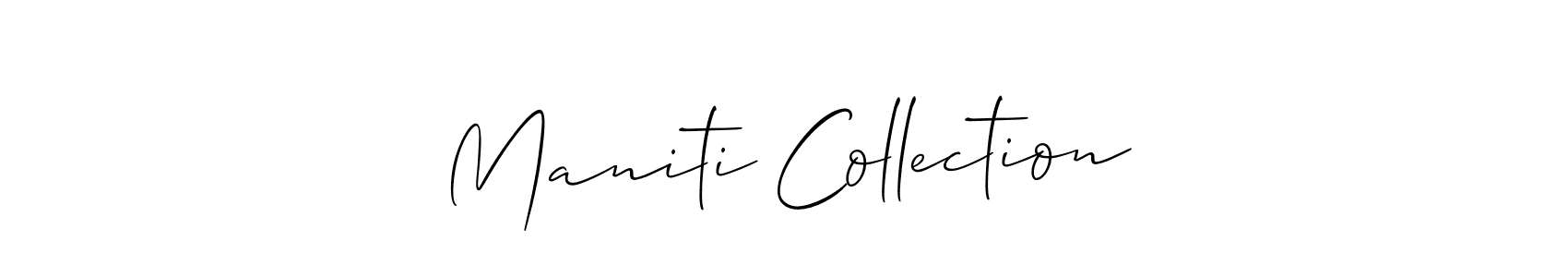 This is the best signature style for the Maniti Collection name. Also you like these signature font (Allison_Script). Mix name signature. Maniti Collection signature style 2 images and pictures png