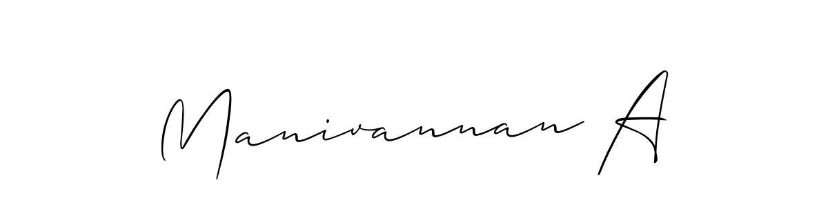 Allison_Script is a professional signature style that is perfect for those who want to add a touch of class to their signature. It is also a great choice for those who want to make their signature more unique. Get Manivannan A name to fancy signature for free. Manivannan A signature style 2 images and pictures png