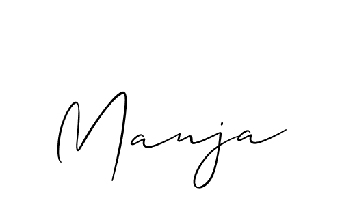 Manja stylish signature style. Best Handwritten Sign (Allison_Script) for my name. Handwritten Signature Collection Ideas for my name Manja. Manja signature style 2 images and pictures png