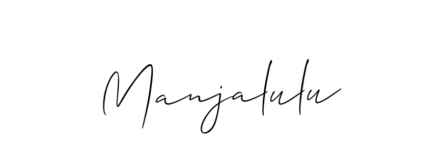 How to make Manjalulu signature? Allison_Script is a professional autograph style. Create handwritten signature for Manjalulu name. Manjalulu signature style 2 images and pictures png