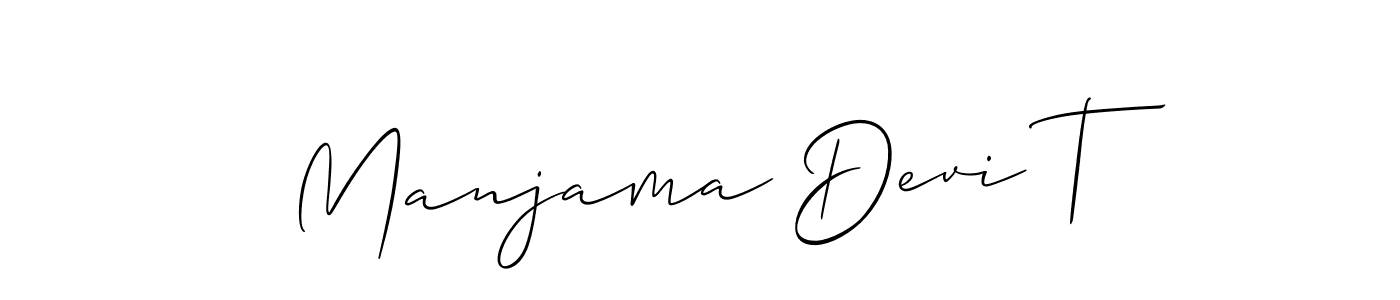 How to Draw Manjama Devi T signature style? Allison_Script is a latest design signature styles for name Manjama Devi T. Manjama Devi T signature style 2 images and pictures png