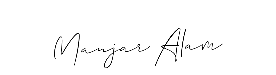 The best way (Allison_Script) to make a short signature is to pick only two or three words in your name. The name Manjar Alam include a total of six letters. For converting this name. Manjar Alam signature style 2 images and pictures png