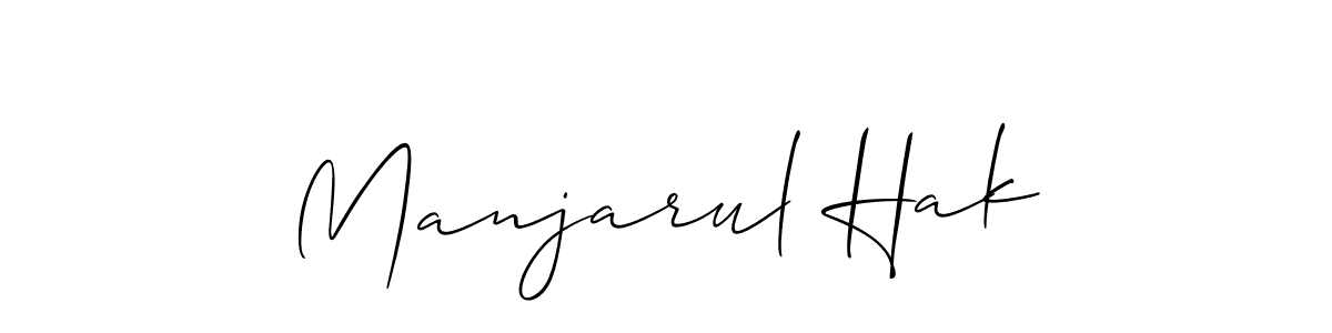 It looks lik you need a new signature style for name Manjarul Hak. Design unique handwritten (Allison_Script) signature with our free signature maker in just a few clicks. Manjarul Hak signature style 2 images and pictures png