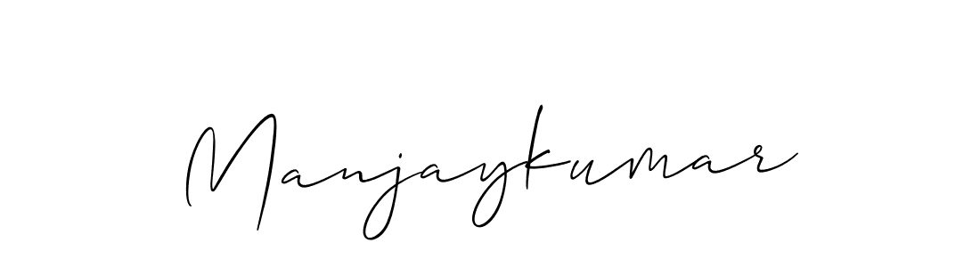 You should practise on your own different ways (Allison_Script) to write your name (Manjaykumar) in signature. don't let someone else do it for you. Manjaykumar signature style 2 images and pictures png