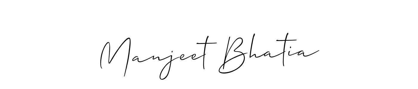 Also You can easily find your signature by using the search form. We will create Manjeet Bhatia name handwritten signature images for you free of cost using Allison_Script sign style. Manjeet Bhatia signature style 2 images and pictures png