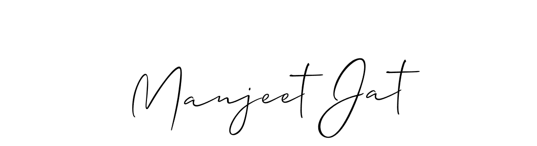 Manjeet Jat stylish signature style. Best Handwritten Sign (Allison_Script) for my name. Handwritten Signature Collection Ideas for my name Manjeet Jat. Manjeet Jat signature style 2 images and pictures png