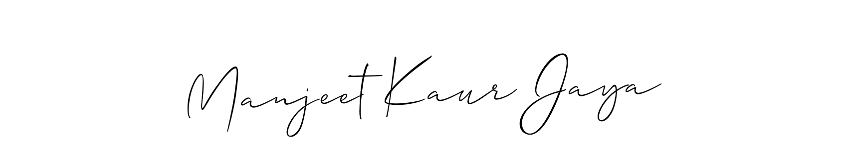 This is the best signature style for the Manjeet Kaur Jaya name. Also you like these signature font (Allison_Script). Mix name signature. Manjeet Kaur Jaya signature style 2 images and pictures png