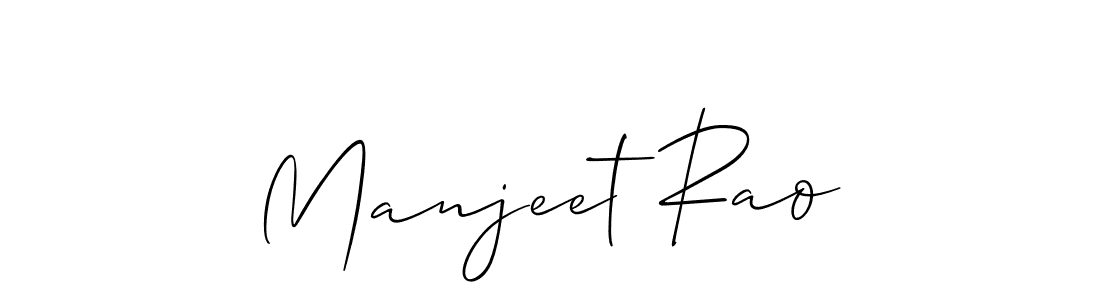 Also we have Manjeet Rao name is the best signature style. Create professional handwritten signature collection using Allison_Script autograph style. Manjeet Rao signature style 2 images and pictures png