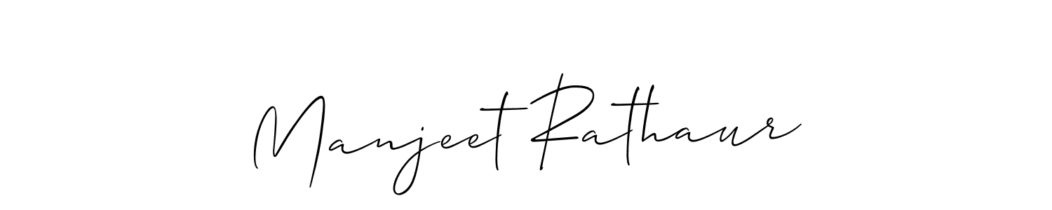 The best way (Allison_Script) to make a short signature is to pick only two or three words in your name. The name Manjeet Rathaur include a total of six letters. For converting this name. Manjeet Rathaur signature style 2 images and pictures png