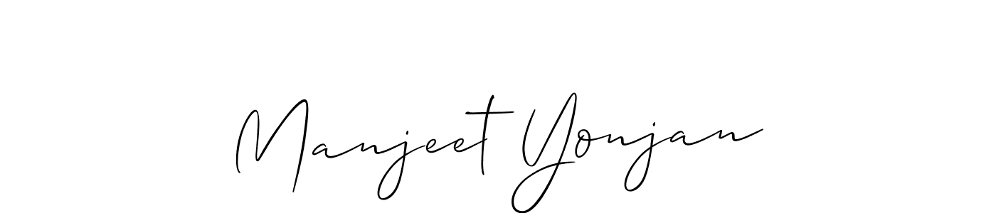 You can use this online signature creator to create a handwritten signature for the name Manjeet Yonjan. This is the best online autograph maker. Manjeet Yonjan signature style 2 images and pictures png