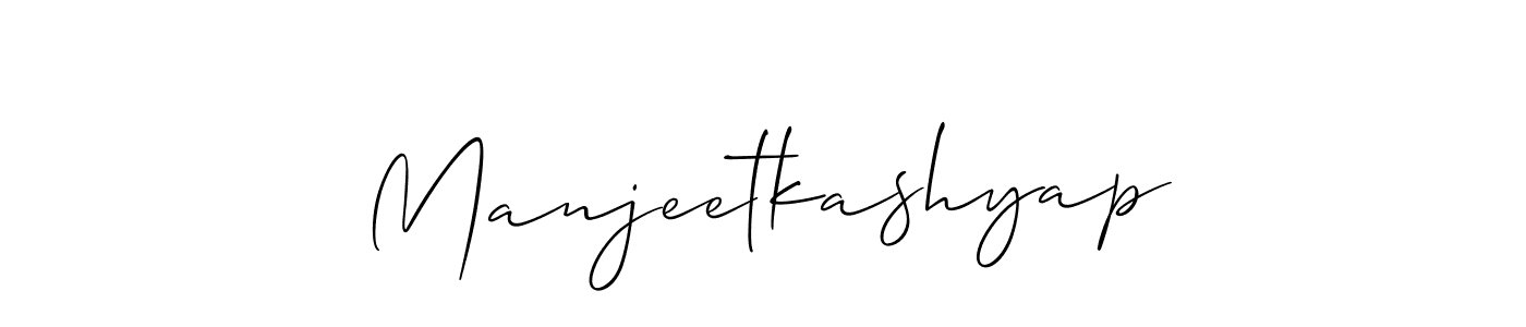 Make a short Manjeetkashyap signature style. Manage your documents anywhere anytime using Allison_Script. Create and add eSignatures, submit forms, share and send files easily. Manjeetkashyap signature style 2 images and pictures png