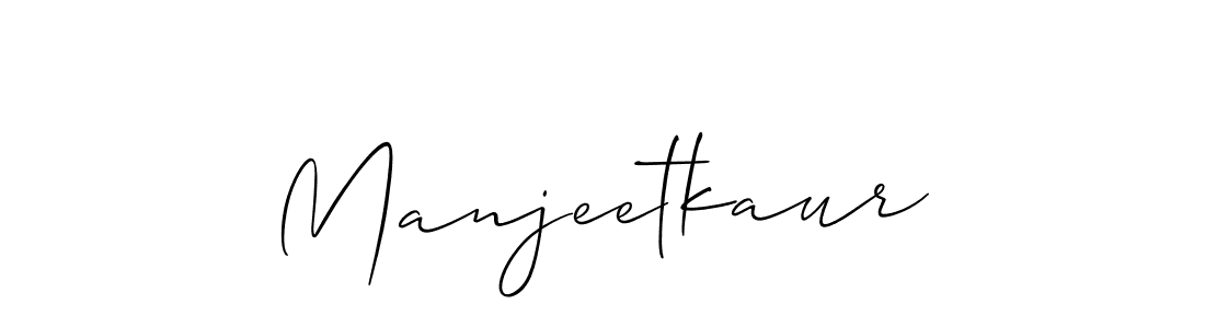 Make a beautiful signature design for name Manjeetkaur. With this signature (Allison_Script) style, you can create a handwritten signature for free. Manjeetkaur signature style 2 images and pictures png