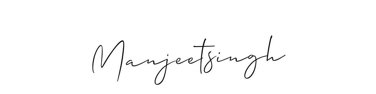 Allison_Script is a professional signature style that is perfect for those who want to add a touch of class to their signature. It is also a great choice for those who want to make their signature more unique. Get Manjeetsingh name to fancy signature for free. Manjeetsingh signature style 2 images and pictures png