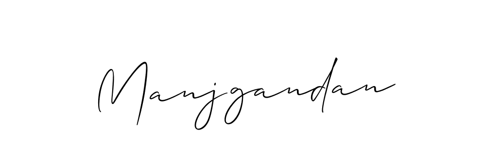 Create a beautiful signature design for name Manjgandan. With this signature (Allison_Script) fonts, you can make a handwritten signature for free. Manjgandan signature style 2 images and pictures png