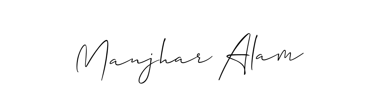 Make a beautiful signature design for name Manjhar Alam. Use this online signature maker to create a handwritten signature for free. Manjhar Alam signature style 2 images and pictures png