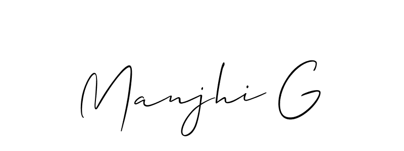 You can use this online signature creator to create a handwritten signature for the name Manjhi G. This is the best online autograph maker. Manjhi G signature style 2 images and pictures png