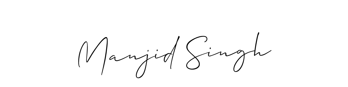 Manjid Singh stylish signature style. Best Handwritten Sign (Allison_Script) for my name. Handwritten Signature Collection Ideas for my name Manjid Singh. Manjid Singh signature style 2 images and pictures png