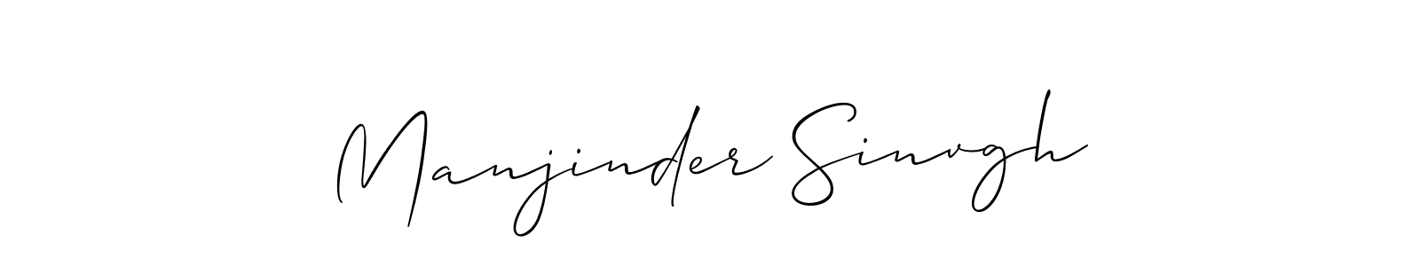 You should practise on your own different ways (Allison_Script) to write your name (Manjinder Sinvgh) in signature. don't let someone else do it for you. Manjinder Sinvgh signature style 2 images and pictures png