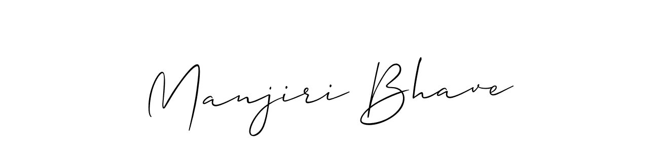 Also You can easily find your signature by using the search form. We will create Manjiri Bhave name handwritten signature images for you free of cost using Allison_Script sign style. Manjiri Bhave signature style 2 images and pictures png